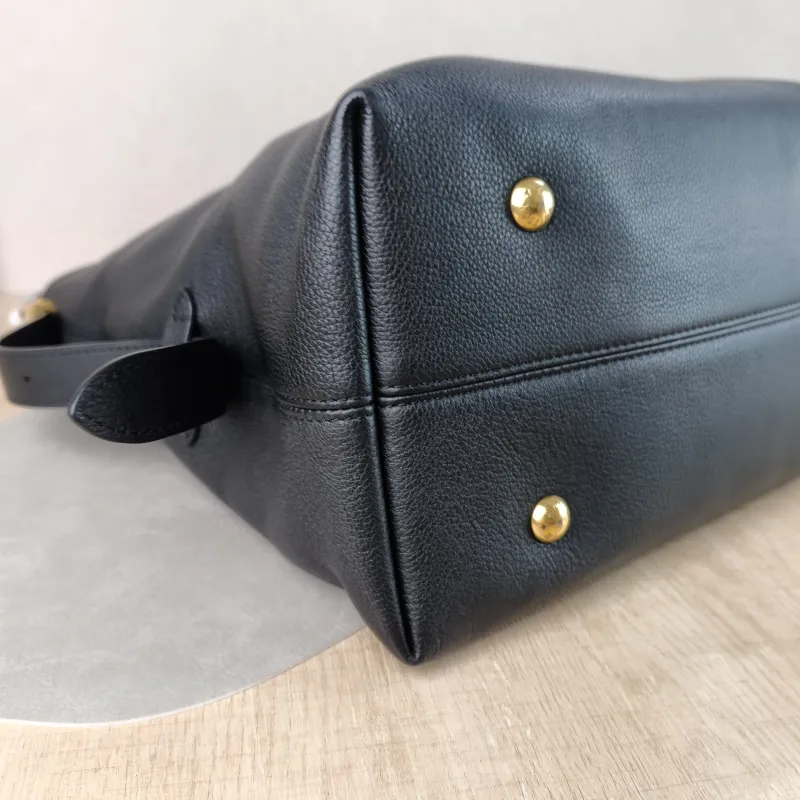 Louis Vuitton Shoulder Bag Low Key Hobo Shoulder Bag Black Calfskin Medium 31 × 18 × 35 cm — detail view 4 of 11