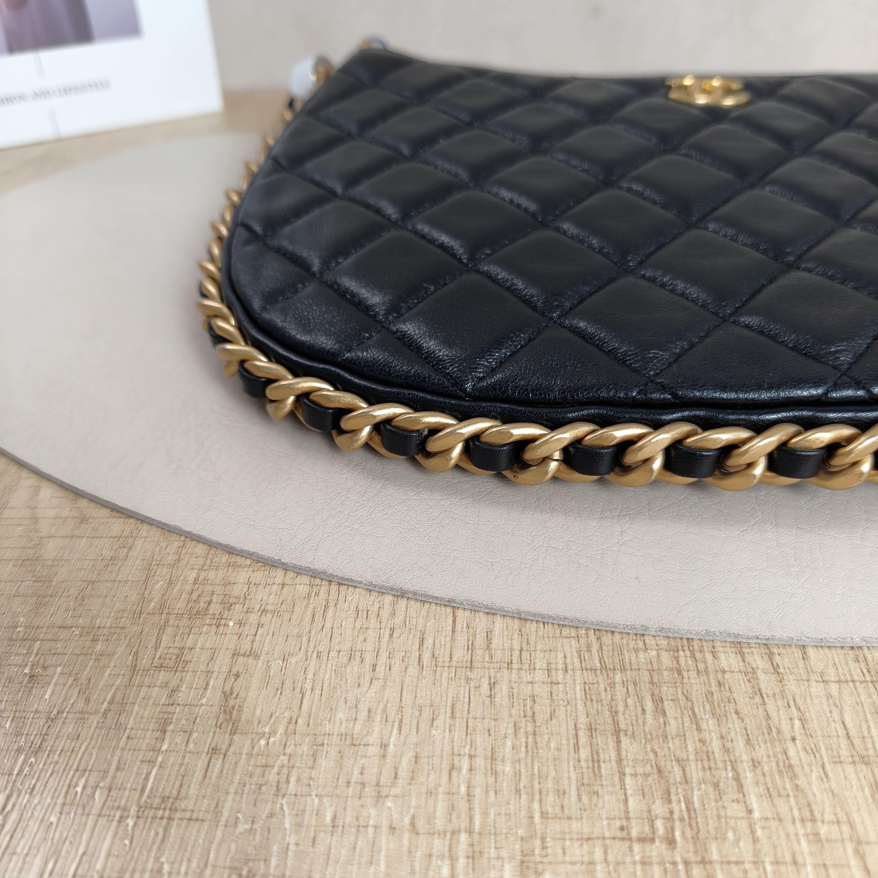 Chanel Crossbody Bag23b hobo Gabrielle Bag Black Lambskin One Size29 × 2 × 18 cm — cover view 6 of 11