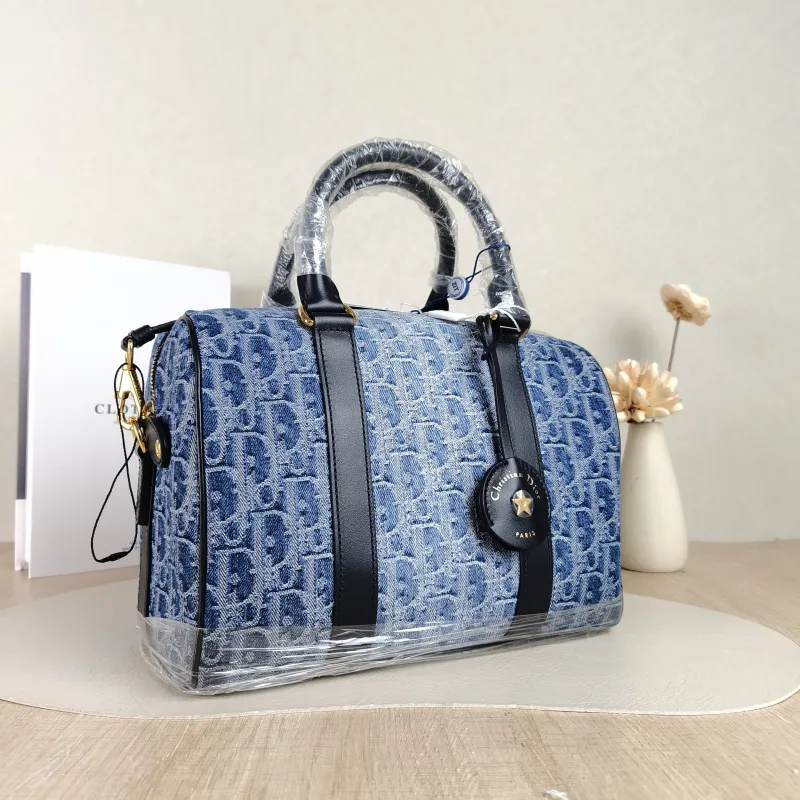 DIOR Top Handle Bag Groove 25 Top Handle Bag Blue Medium 25 × 16 × 19 cm — cover view 2 of 5
