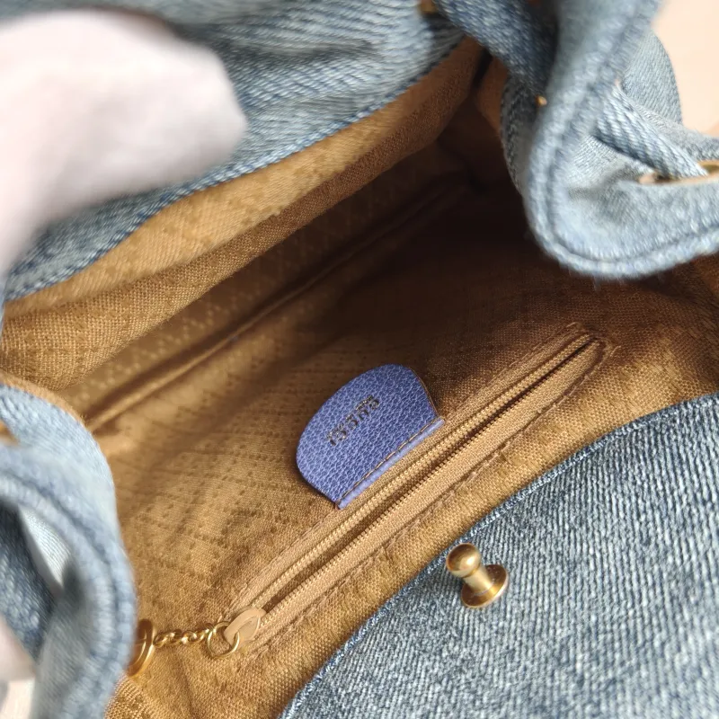 GUCCI Backpack Backpack Blue One Size22 × 8 × 25 cm — detail view 14 of 14