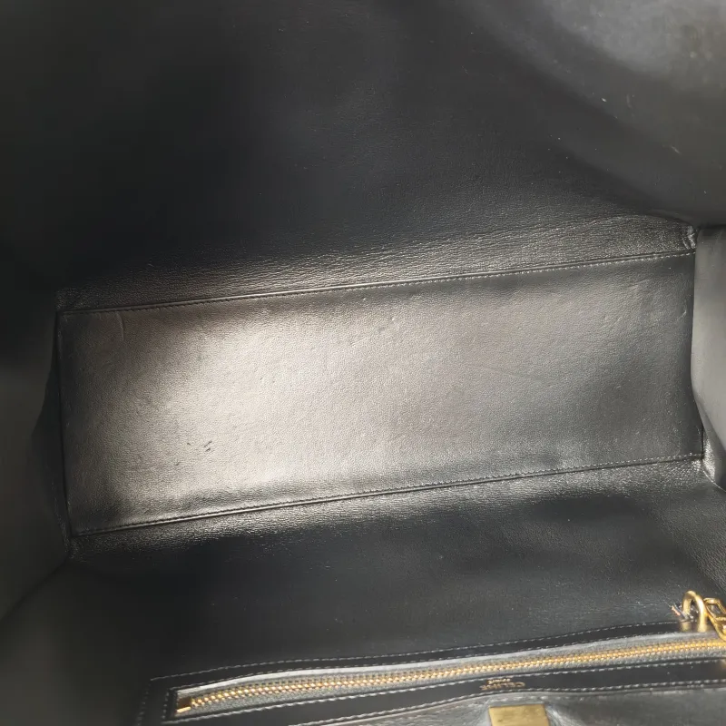 CELINE Shoulder Bag Cabas 16 Tote Bag Black Calfskin Large 37 × 14 × 26 cm — detail view 3 of 13
