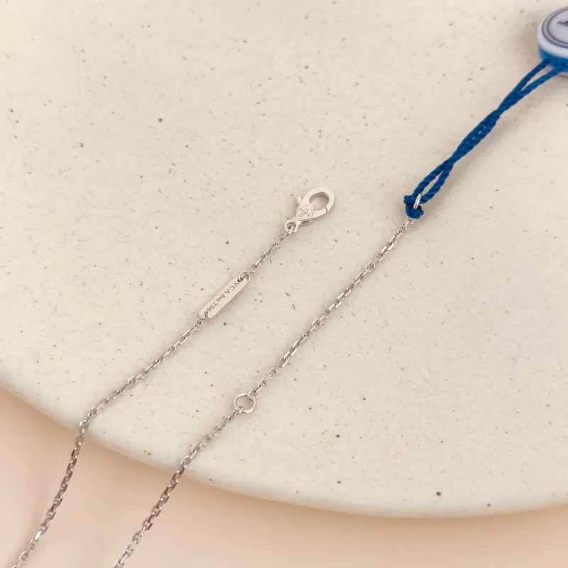 Van Cleef & Arpels Necklace Alhambra White Gold18KW hite Gold Vintage Small1.5 × 1.5 × 40.5 cm — cover view 8 of 8