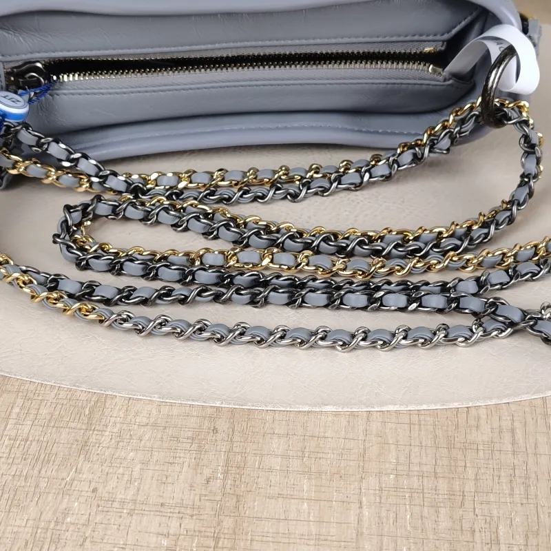 Chanel Crossbody Bag v Gabrielle Gabrielle Bag Grey Calfskin Small 20 × 8 × 15 cm 28 — detail view 12 of 14