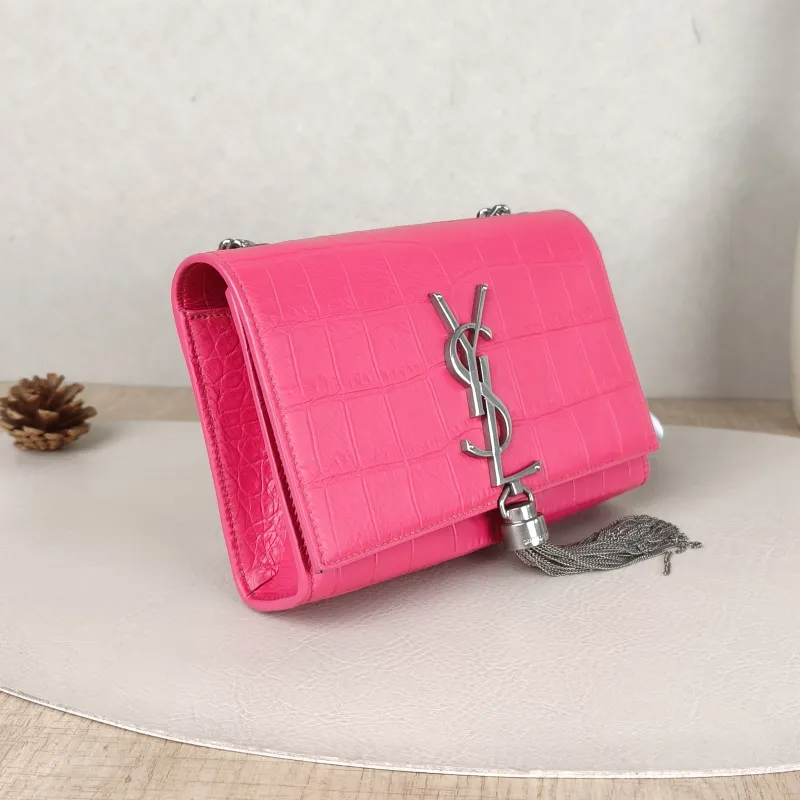 SAINT LAURENT Crossbody Bag KATE Red Calfskin Mini17 × 5 × 11.5 cm — cover view 4 of 5