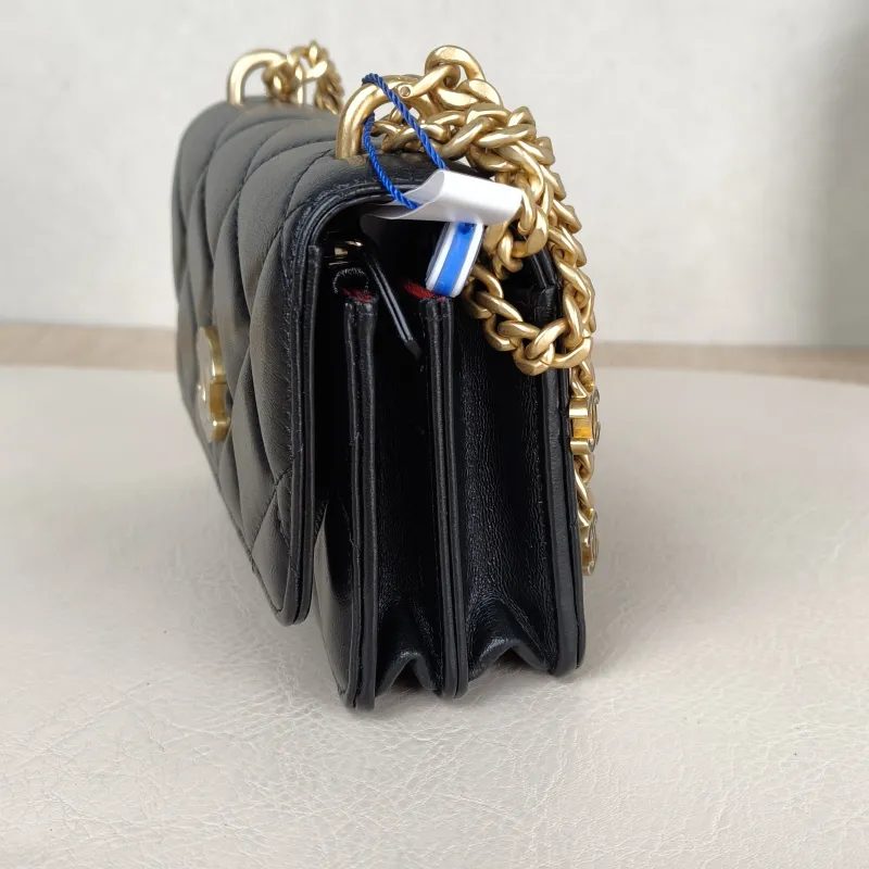 Chanel Crossbody Bag CF WOC Black Lambskin Mini 15 × 5 × 10 cm 31 — detail view 6 of 16