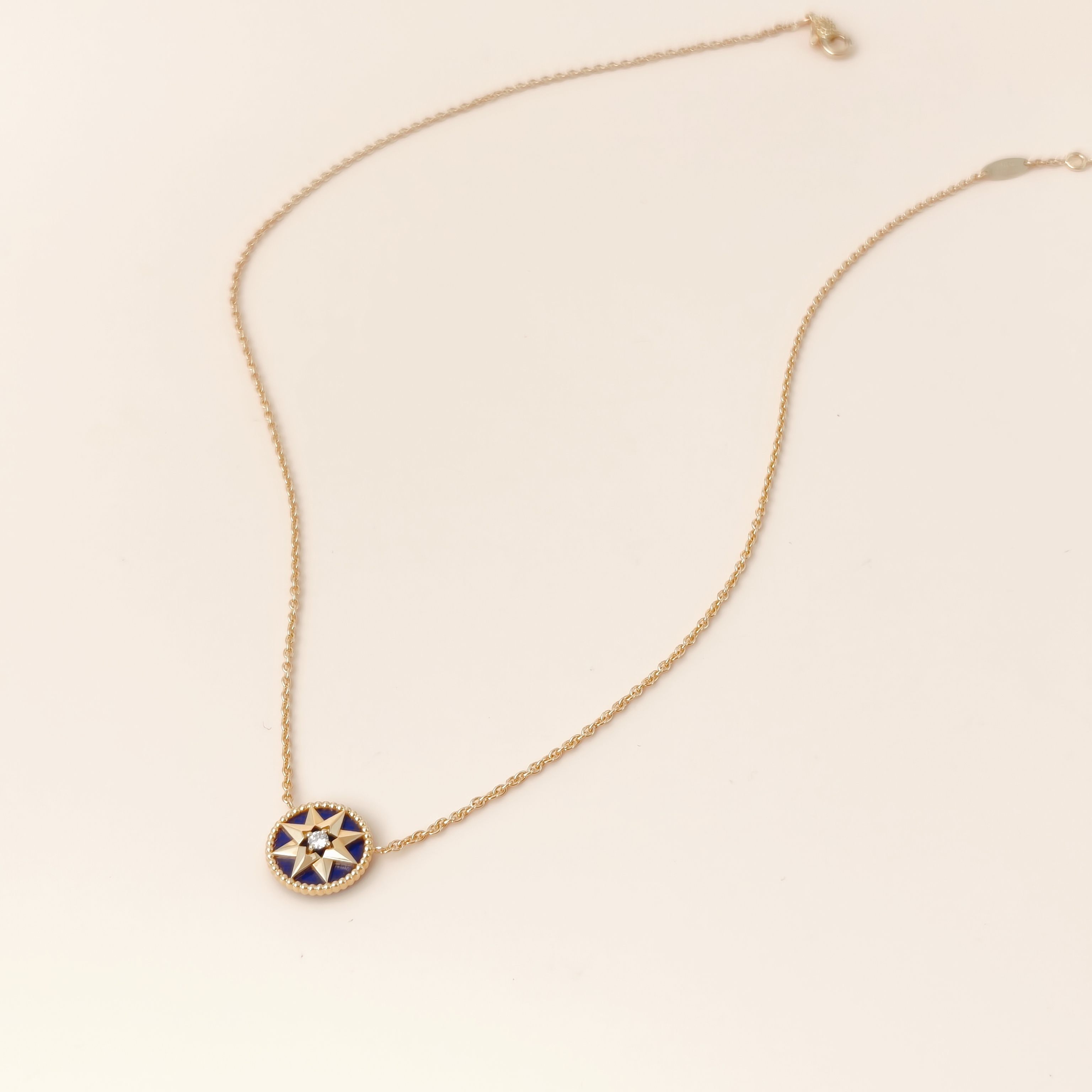 DIOR Necklace Rose des Vents Necklace 18KY ellow Gold Diamond One Size42cm — cover view 7 of 12