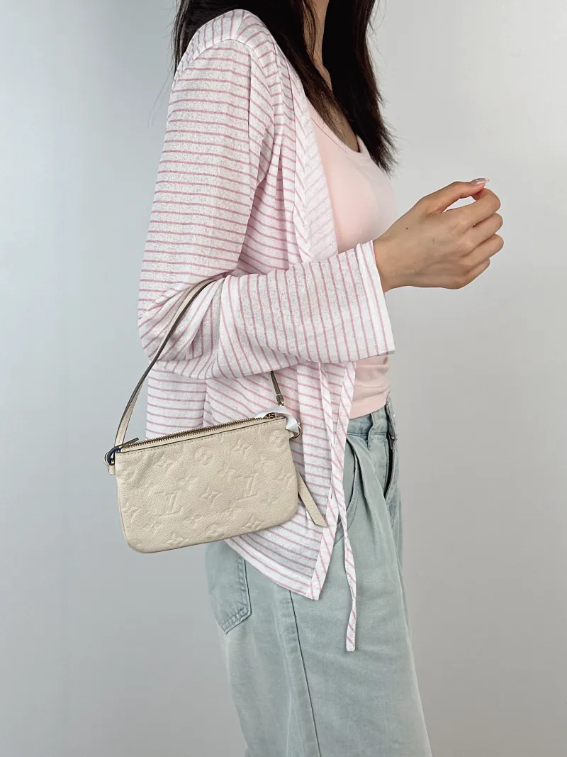 Louis Vuitton Top Handle Bag Top Handle Bag White Calfskin One Size18*11 — on-model view 2 of 2