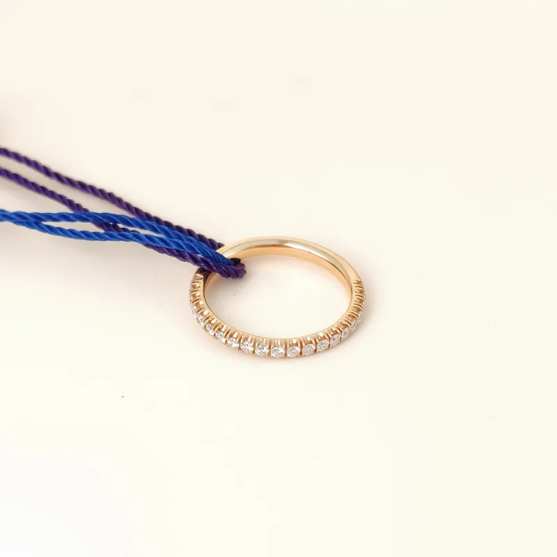 CARTIER Ring Etincelle de Ring Rose Gold Diamond18KR ose Gold One Size 51