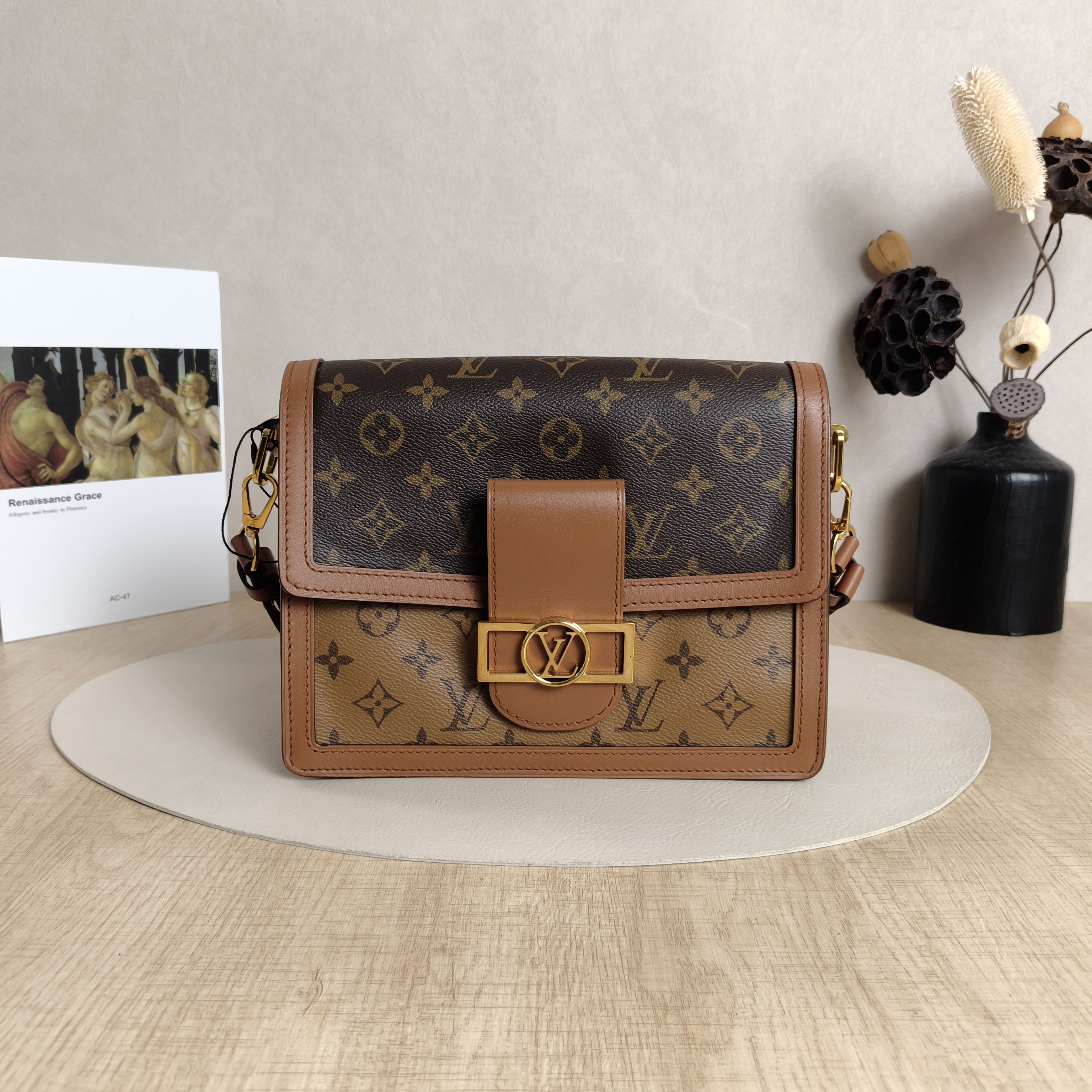 Louis Vuitton Crossbody Bag Dauphine Monogram PVC Medium25 × 10.5 × 17 cm