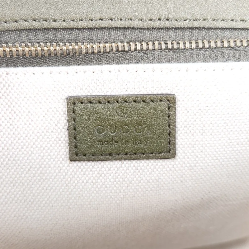 GUCCI Crossbody Bag Horsebit 1955 Horsebit Medium Green Calfskin Medium 25 × 8 × 18 cm — detail view 6 of 14
