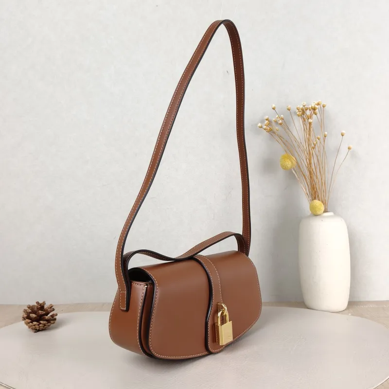 CELINE Crossbody Bag TABOU Brown Calfskin Mini 18 × 5 × 8 cm — cover view 3 of 5