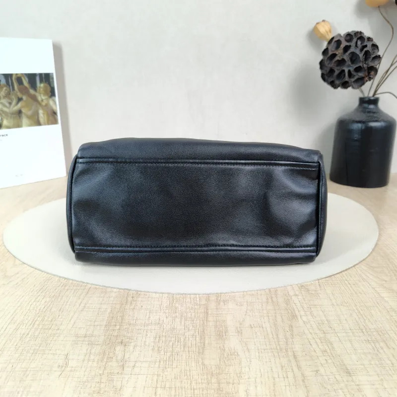 PRADA Crossbody Bag Black with Gold-Tone Hardware Crossbody Bag Black Lambskin One Size26 × 11 × 17 cm — cover view 2 of 5