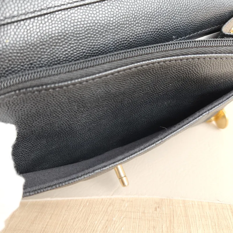 Chanel Crossbody Bag CF WOC Black Grained Calfskin One Size19.2 × 3.5 × 12.3 cm — detail view 6 of 12