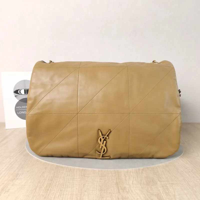 SAINT LAURENT Crossbody Bag Jamie 4.3 Chain Bag Brown Lambskin Large43 × 9 × 29 cm