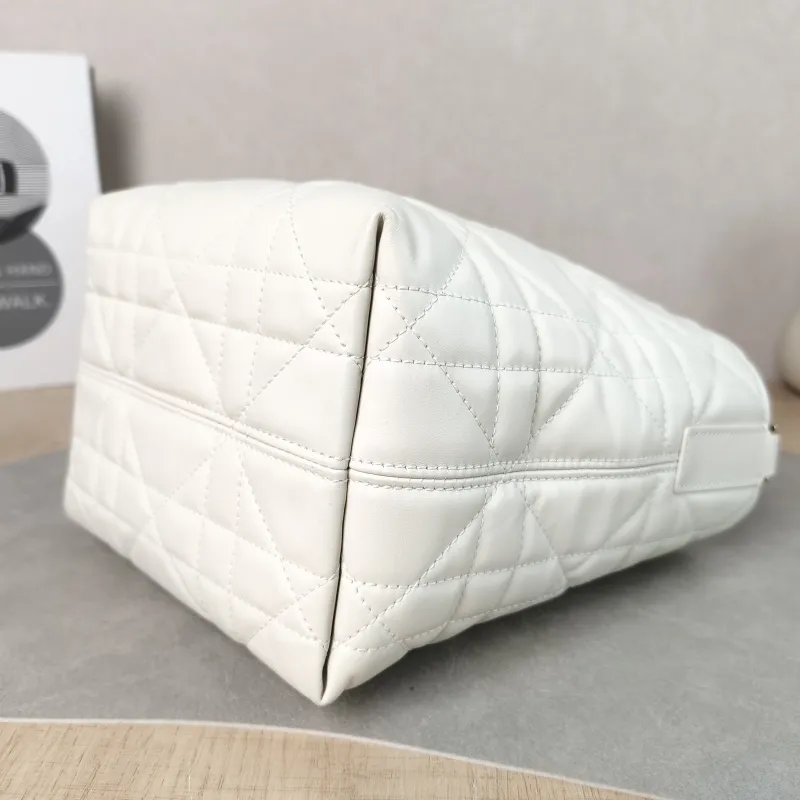 DIOR Top Handle Bag TOUJOURS Edition White Calfskin Small 18.5 × 12 × 18.5 cm — detail view 14 of 14