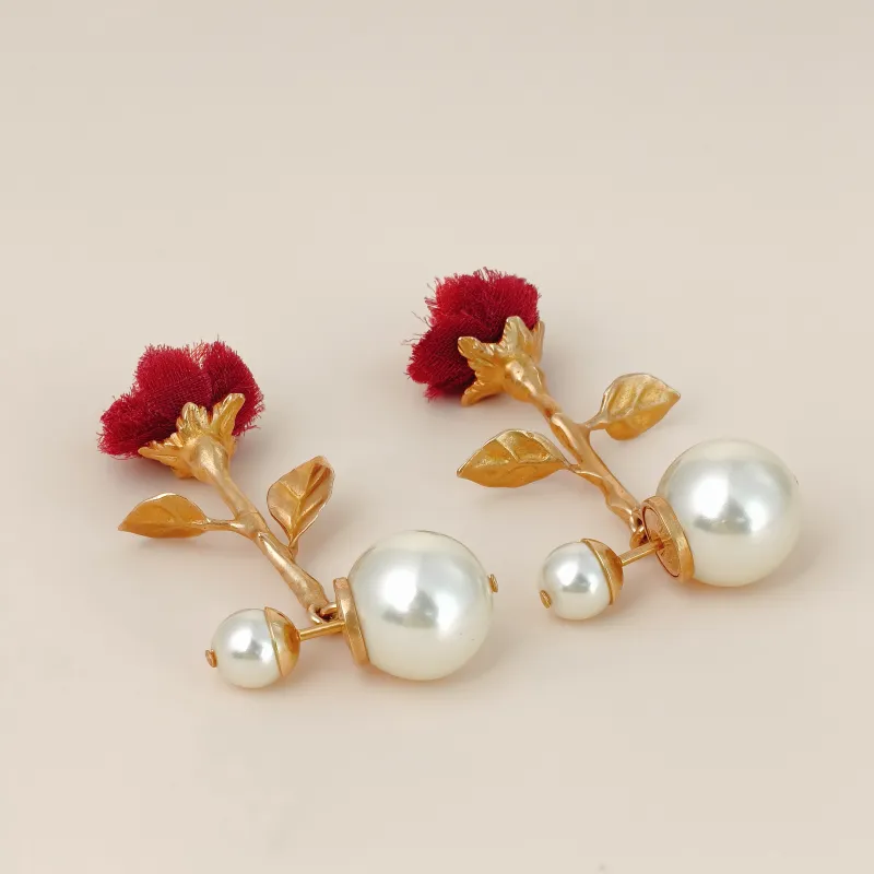 DIOR Jewelry · Earrings Red Pearl One Size — cover view 2 of 10