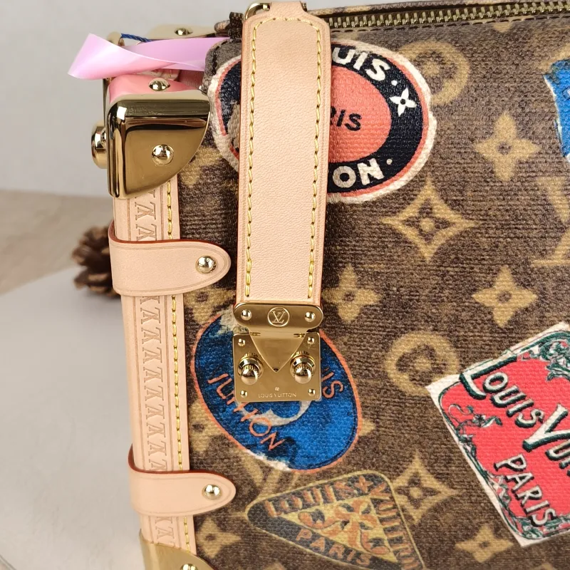 Louis Vuitton Crossbody Bag Side Trunk Box Edition Brown PVC Medium 23.5 × 8.5 × 16 cm — detail view 3 of 11