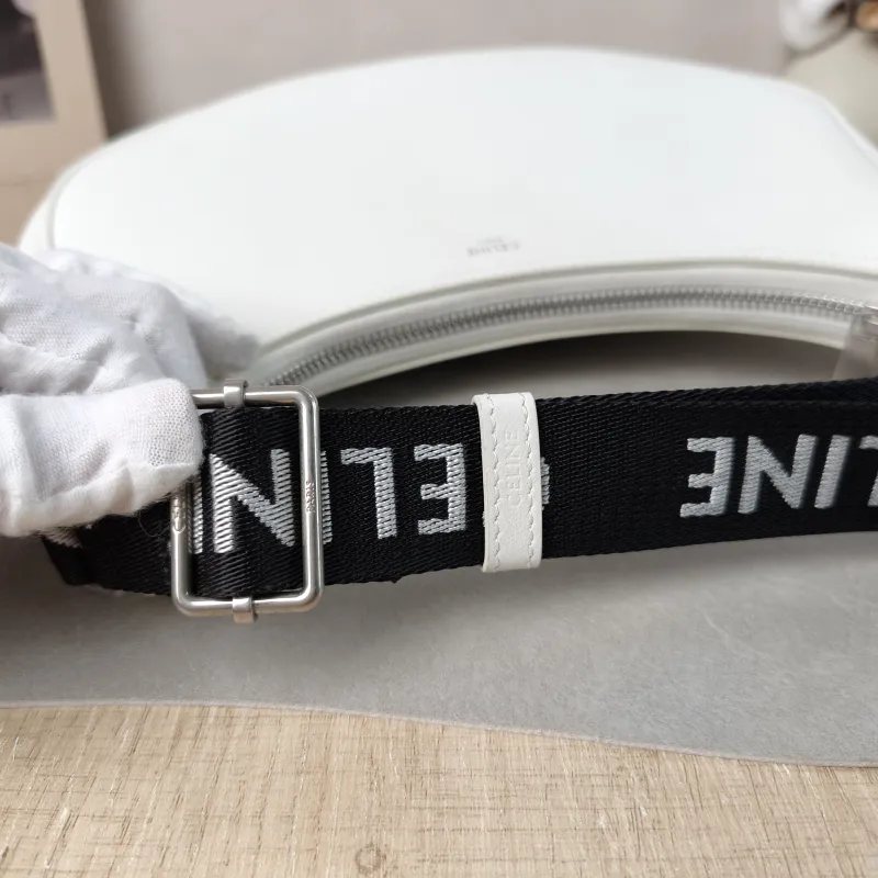 CELINE Shoulder Bag White Calfskin One Size 23 × 7 × 13 cm — detail view 6 of 13