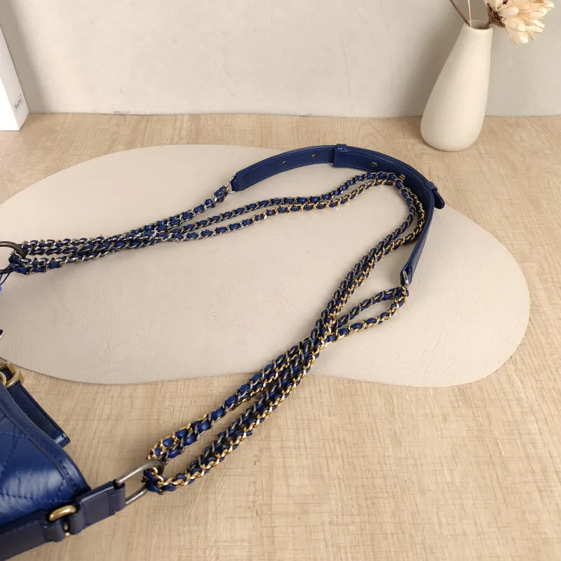 Chanel Crossbody Bag Gabrielle Gabrielle Bag Blue Calfskin Small20 × 8 × 15 cm — detail view 10 of 16