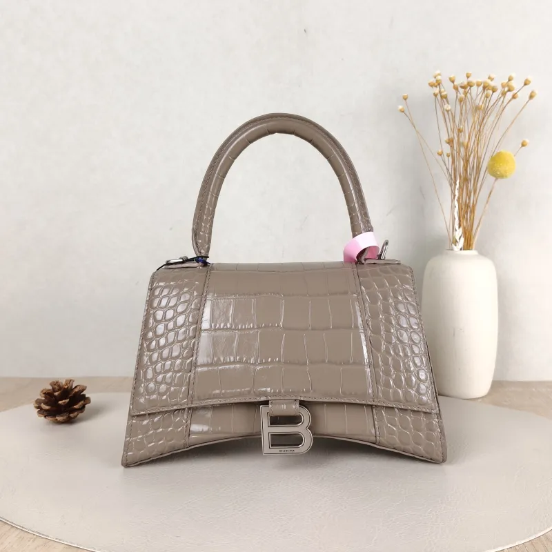 BALENCIAGA Crossbody Bag Hourglass Hourglass Bag Calfskin Small 23 × 10 × 14 cm