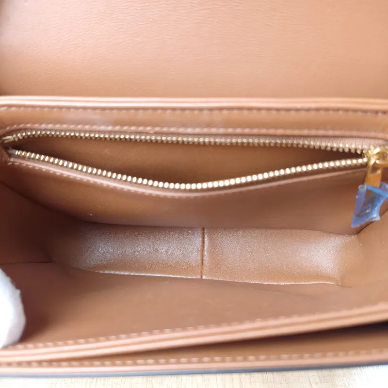 CELINE Crossbody Bag Teen Triomphe White PVC Small18.5 × 6 × 14 cm — detail view 13 of 16