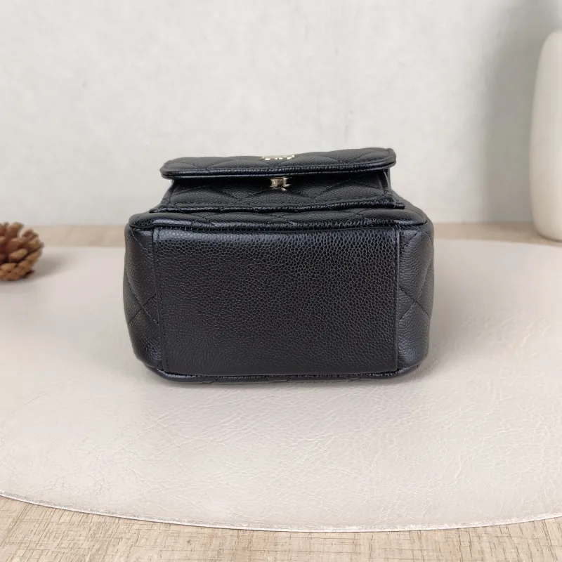 Chanel Backpack mini Backpack Collection Black Grained Calfskin One Size 13 × 9 × 18 cm — cover view 3 of 5