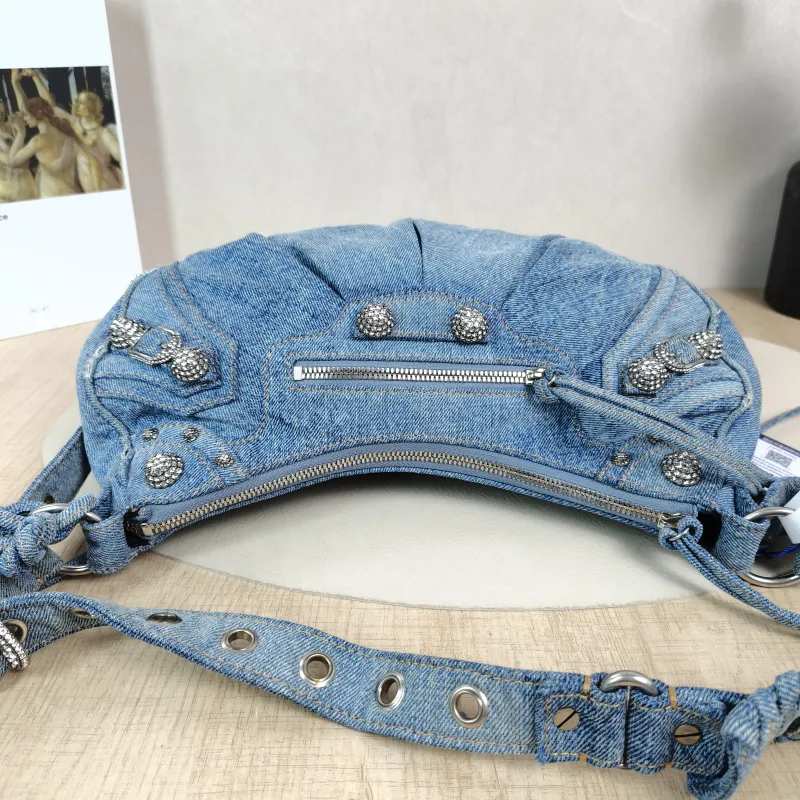 BALENCIAGA Crossbody Bag LE CAGOLE Blue Small33 × 8.5 × 16 cm — detail view 13 of 13
