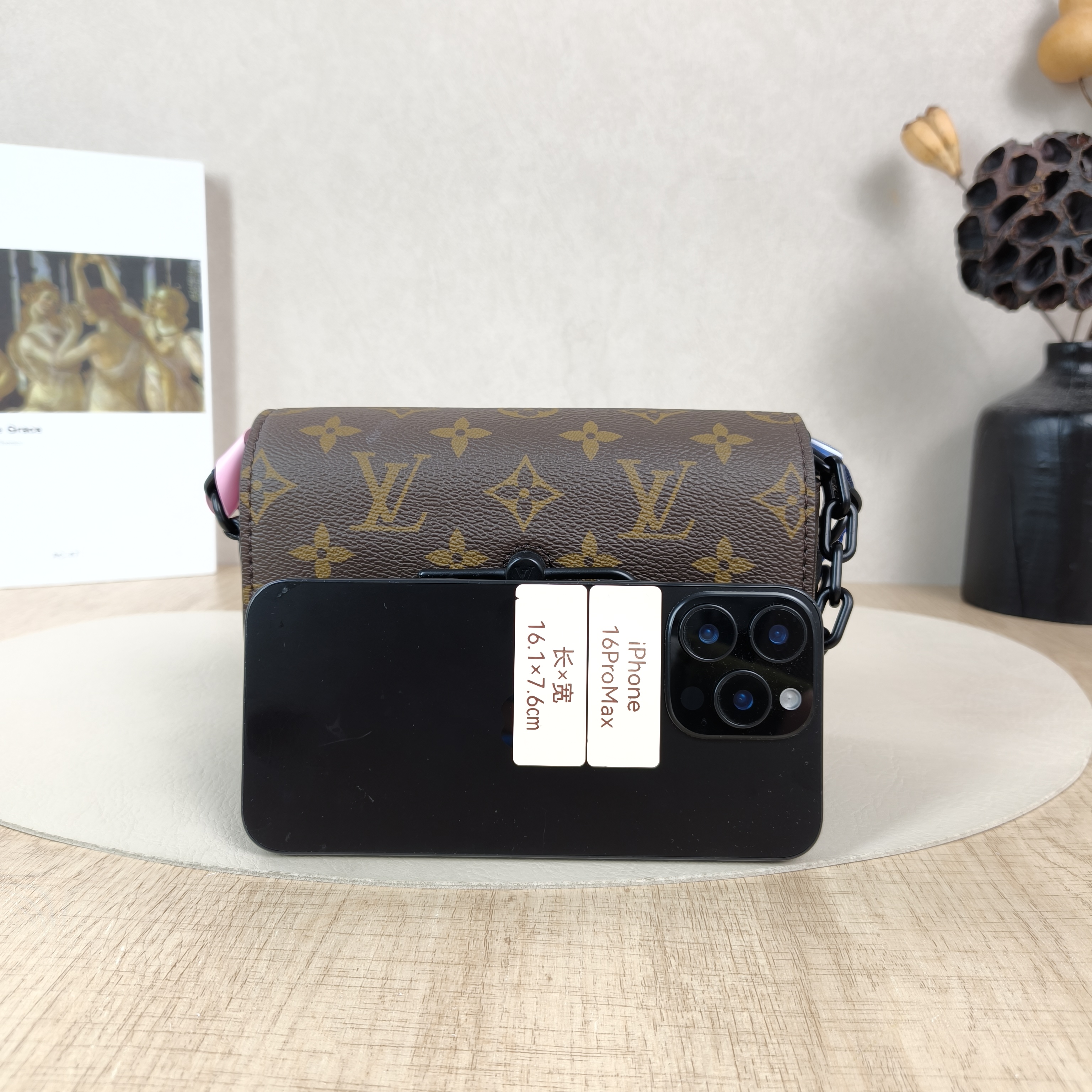 Louis Vuitton Crossbody Bag Steamer Box Black PVC · Calfskinmini18 × 6.5 × 11 cm — cover view 4 of 5