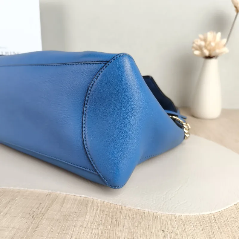 Chloé Crossbody Bag Crossbody Bag Blue Calfskin One Size 33 × 13 × 21 cm — detail view 4 of 12