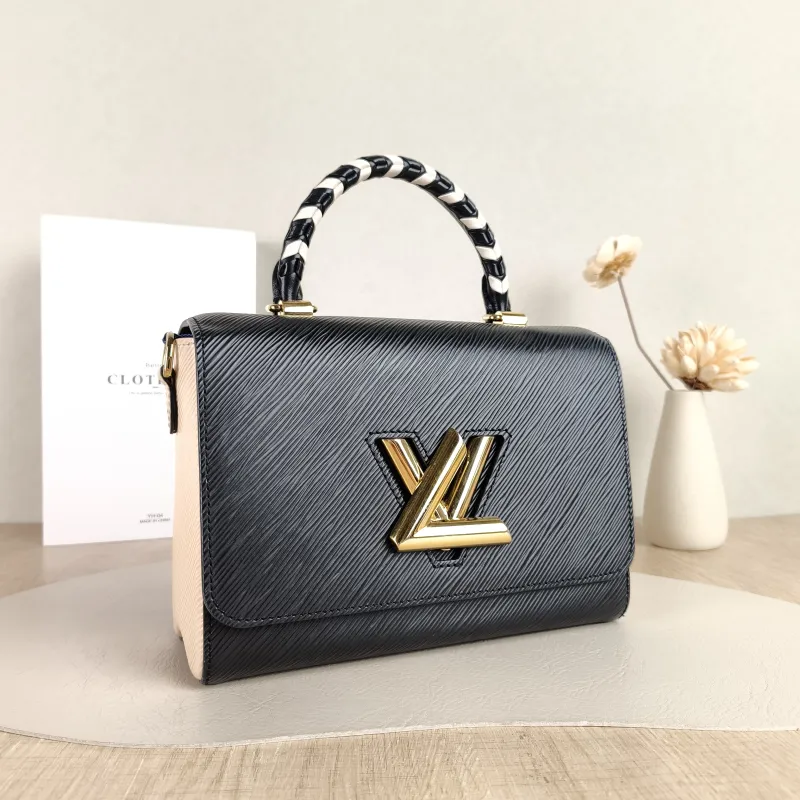 Louis Vuitton Crossbody Bag Crafty Twist Black · White Epi Embossed Calfskin Medium 23 × 9.5 × 17 cm — cover view 4 of 5