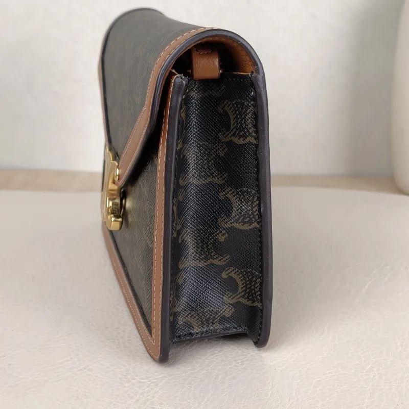 CELINE Crossbody Bag Triomphe woc Monogram PVC One Size 19.5 × 4 × 12 cm — detail view 8 of 11