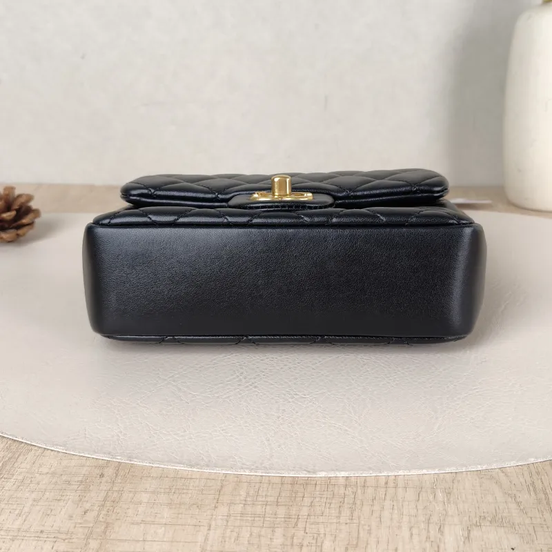 Chanel Crossbody Bag24p Pearl Black Lambskinmini17 × 5 × 12.5 cm — cover view 5 of 5