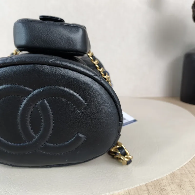 Chanel Backpack Backpack Black Calfskin Small16.5 × 12 × 16 cm — detail view 2 of 12