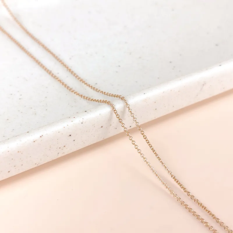 Tiffany&Co. Necklace Atlas Collection Rose Gold Diamond18KR ose Gold One Size 45cm — cover view 7 of 9