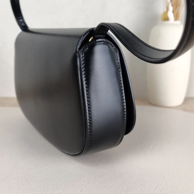 SAINT LAURENT Shoulder Bag VOLTAIRE Black Calfskin Mini 21 × 4.5 × 11 cm — detail view 13 of 13