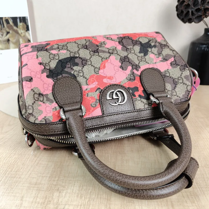 GUCCI Top Handle Bag Top Handle Bag Pink Monogram PVC Small 25 × 14 × 16 cm — detail view 1 of 11