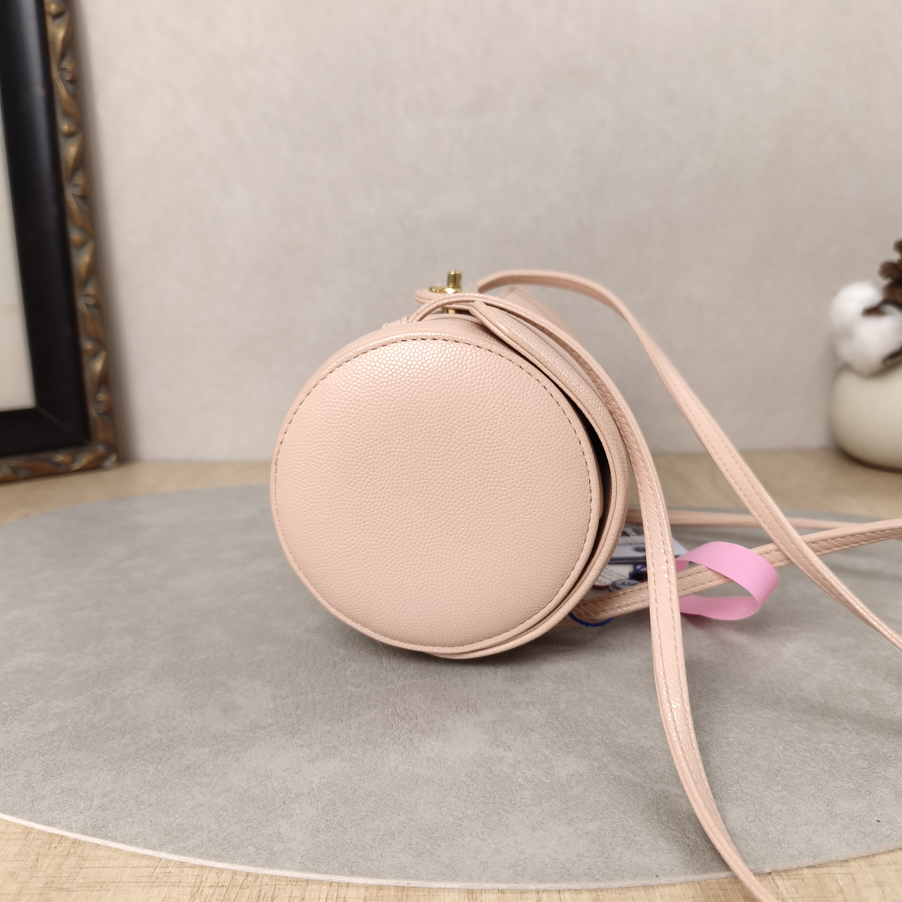 Chanel Shoulder Bag26p preppy coco Bowling Bag Pink Grained Calfskin Small20 × 10 × 10 cm — cover view 5 of 11