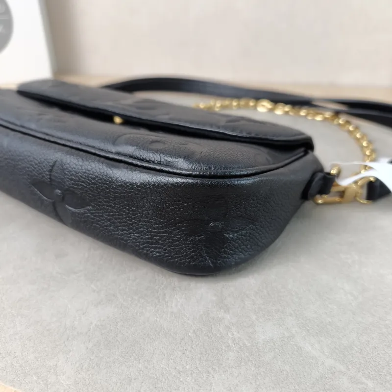 Louis Vuitton Crossbody Bag IVY Black Empreinte Embossed Calfskin Small 23.5 × 4.3 × 12 cm — detail view 5 of 13