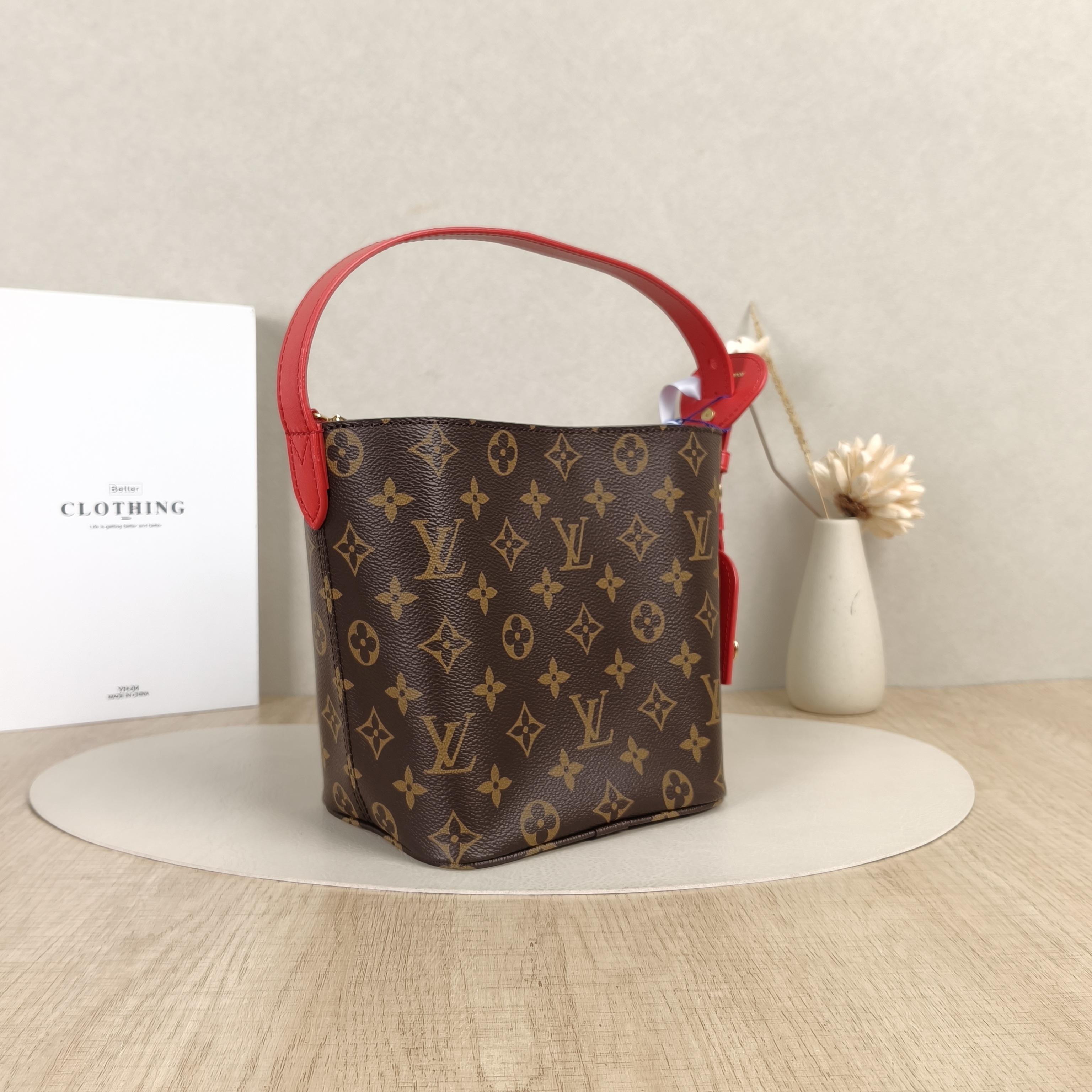 Louis Vuitton Top Handle Bag ALL IN BB Monogram Red PVCBB16 × 12 × 18 cm — cover view 7 of 9