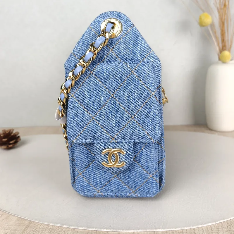 Chanel Crossbody Bag 25Bag Blue Mini 20 × 12.5 × 22 cm — detail view 4 of 12