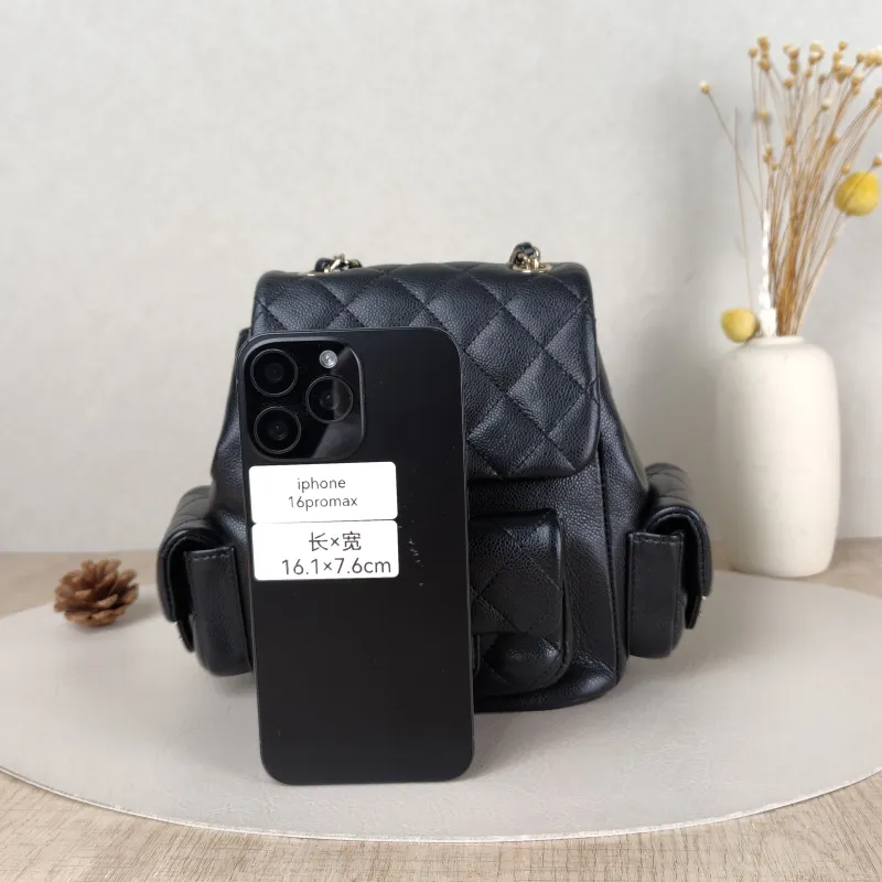Chanel Backpackduma Black Calfskin Small18 × 9.5 × 19 cm — cover view 2 of 5