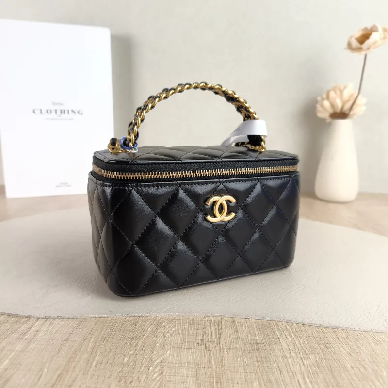 Chanel Crossbody Bag Edition Woven Black Calfskin Mini 16 × 8 × 9.5 cm — cover view 5 of 5