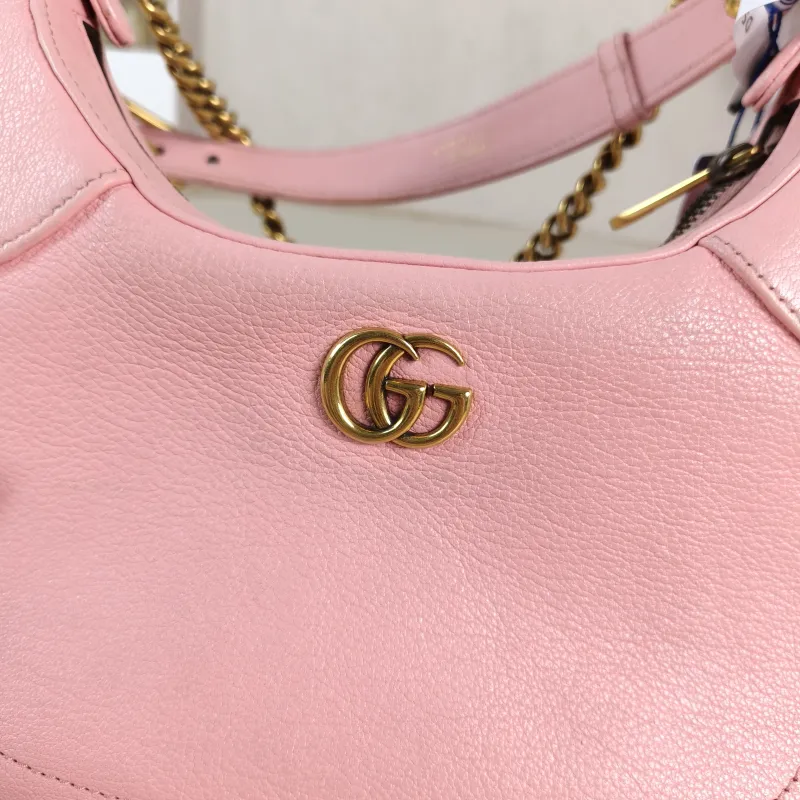 GUCCI Shoulder Bag Aphrodite Hobo Pink Calfskin Small25 × 7 × 19 cm — detail view 9 of 11