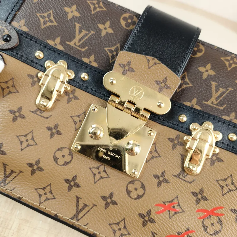 Louis Vuitton Crossbody Bag Trunk Clutch Box Monogram PVC Mini 20 × 5.5 × 12 cm — detail view 8 of 11