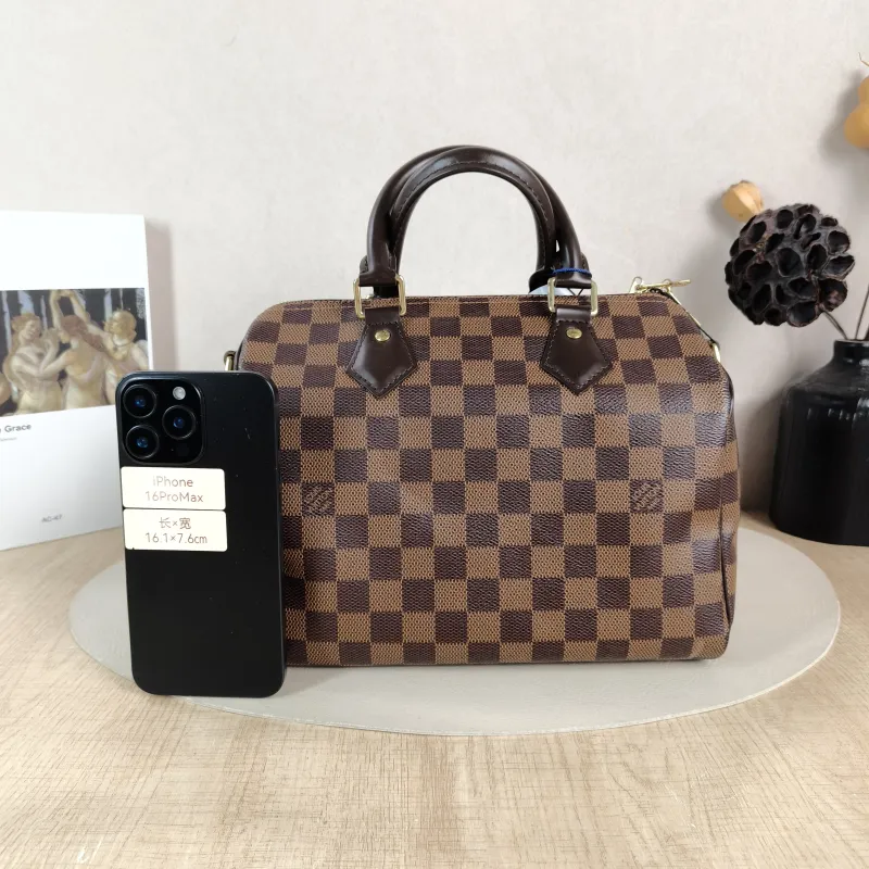 Louis Vuitton Top Handle Bag Speedy25 Shoulder Strap Edition- PVC Medium 25 × 15 × 19 cm — cover view 2 of 5