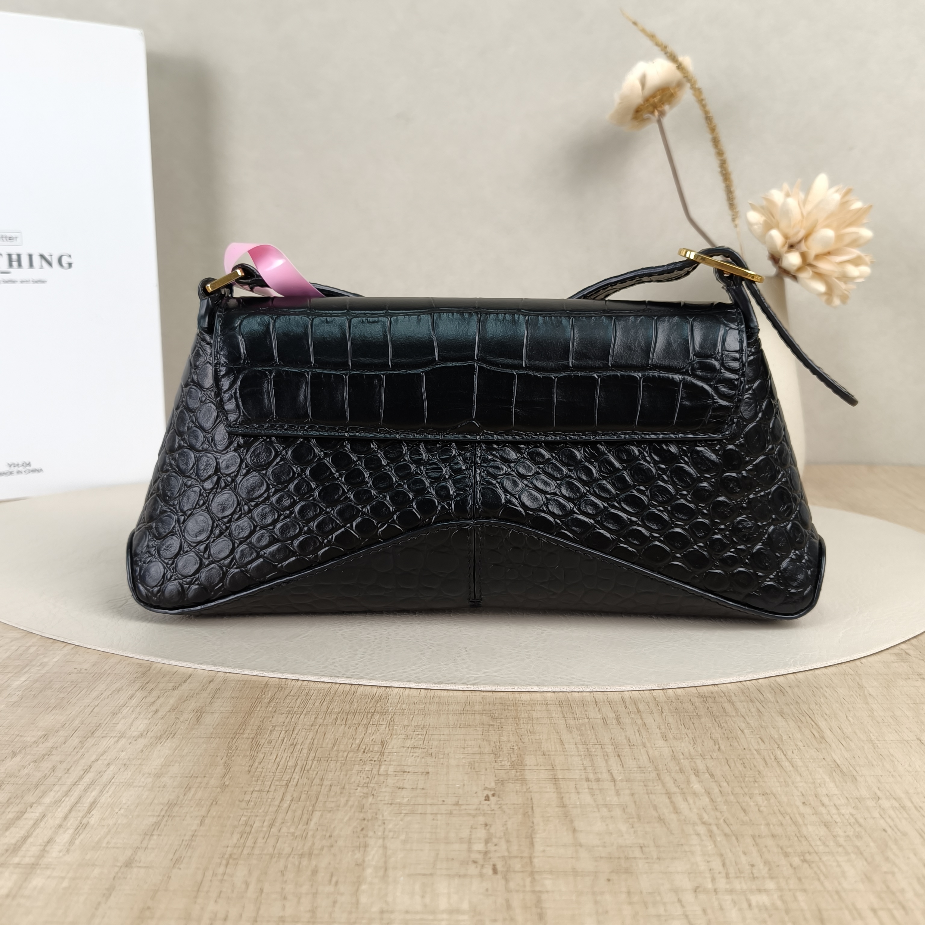 BALENCIAGA Crossbody Bag Crossbody Bag Black Calfskin One Size26 × 4.5 × 13 cm — cover view 4 of 8