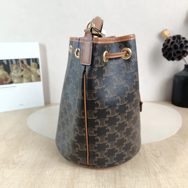 CELINE Crossbody Bag CLARA Monogram PVC Medium 20 × 20 × 24 cm — detail view 11 of 12