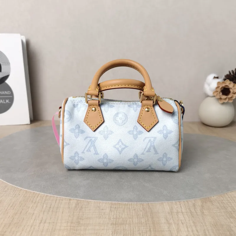 Louis Vuitton Crossbody Bag Speedy Nano Blue PV Cnano16 × 7.5 × 10 cm — cover view 2 of 5