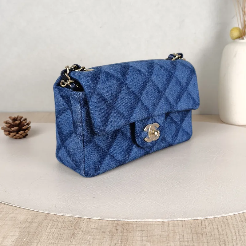 Chanel Crossbody Bag Classic Flap Large Mini CF Mini Blue mini20 × 6 × 12 cm — cover view 5 of 5