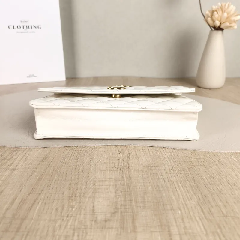Chanel Top Handle Bag White One Size 21 × 4 × 11.5 cm — cover view 4 of 5